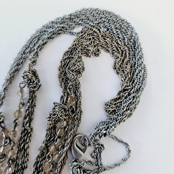 Ann Taylor Silver and Beaded Necklace - Picture 10 of 11